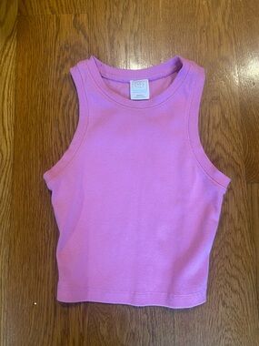 Full Tilt Pink Ribbed Tank Top for Women